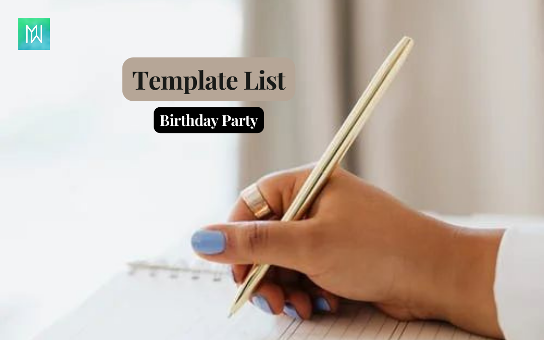 Birthday Party List for Busy Moms