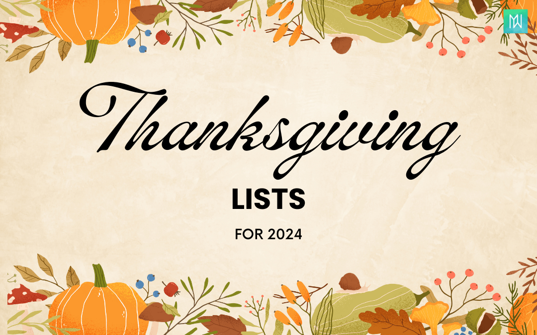 Thanksgiving Lists: Party planning, Gifts, Things to do and More 🍁